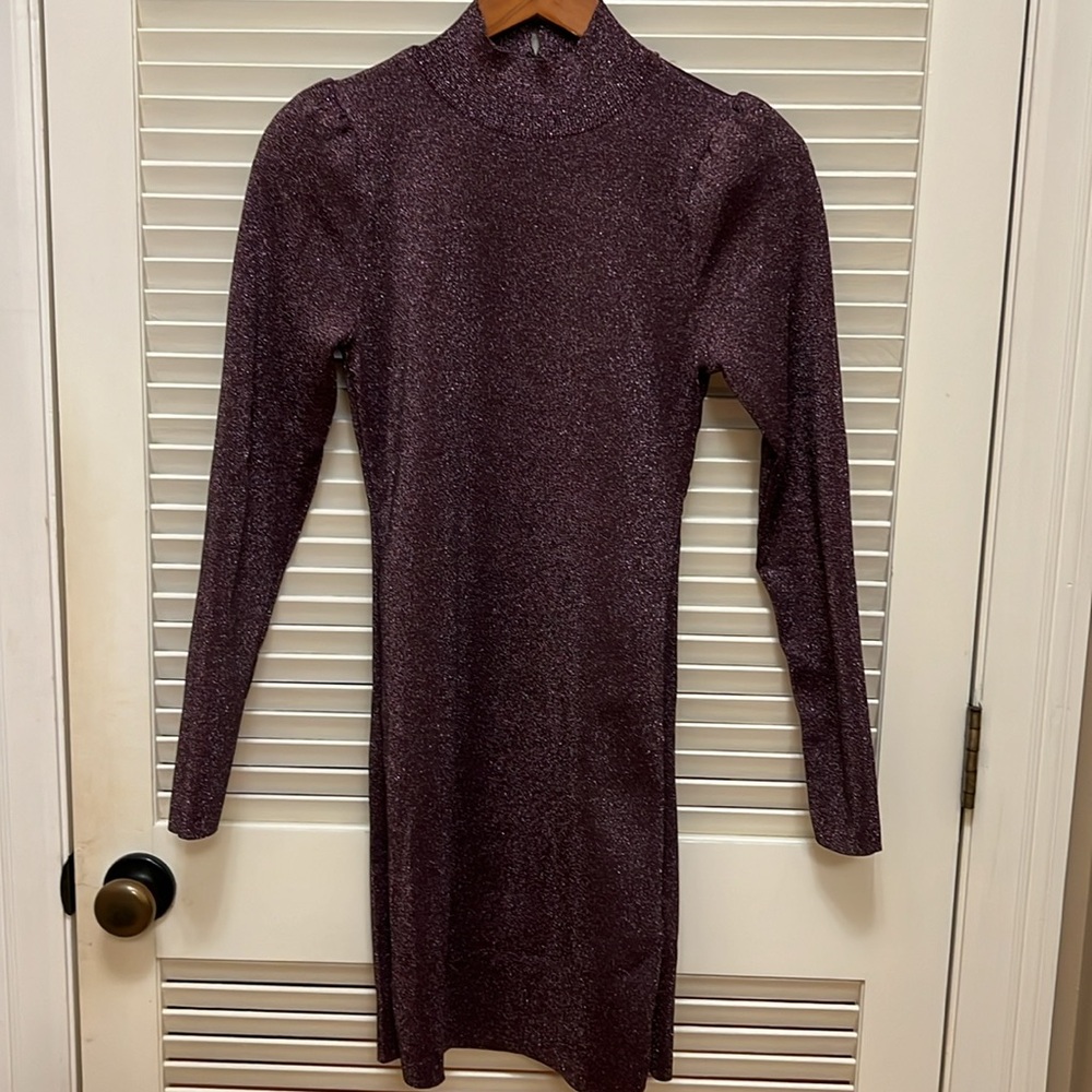 ASTR the Label Tillie Mini Dress in Pink/Black Shimmer, Size Medium, NWT - Picture 4 of 17